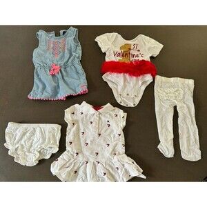 Baby Girl Infant Clothes BUNDLE size 6-9m DRESS TOMMY HILFIGER romper Carter's